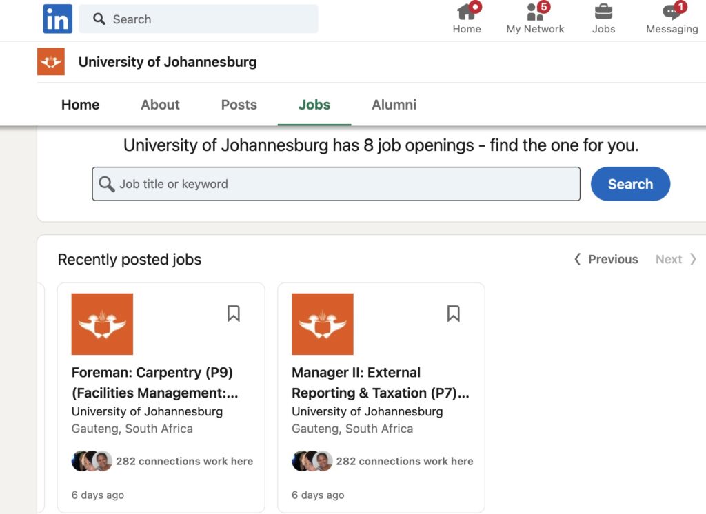 Applying Through LinkedIn